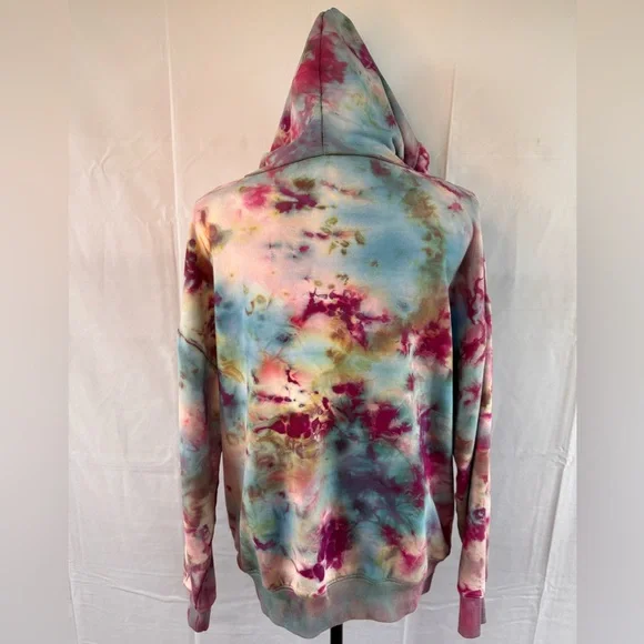 Woman’s Medium Hand Dyed Tie-Dye Hoodie - Picture 3 of 9